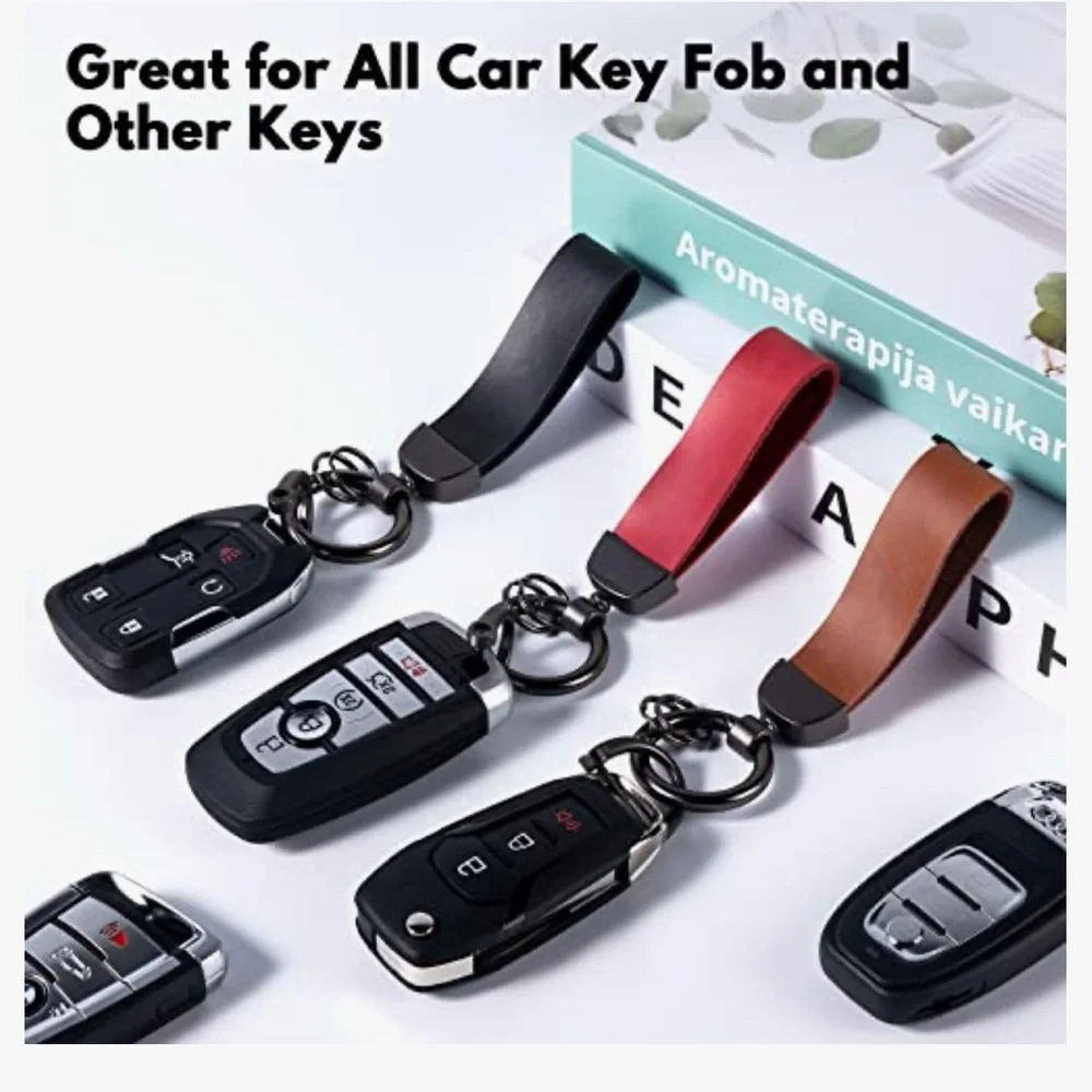 Elegant Tan Cow Leather Key Holder